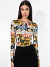 A+O X THE BEATLES DELAINA TOP-ALICE + OLIVIA