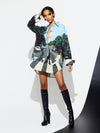 A+O X THE BEATLES FINELY BUTTON DOWN-ALICE + OLIVIA