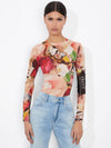 A+O x KELLY DABBAH DELAINA MESH TOP-ALICE + OLIVIA