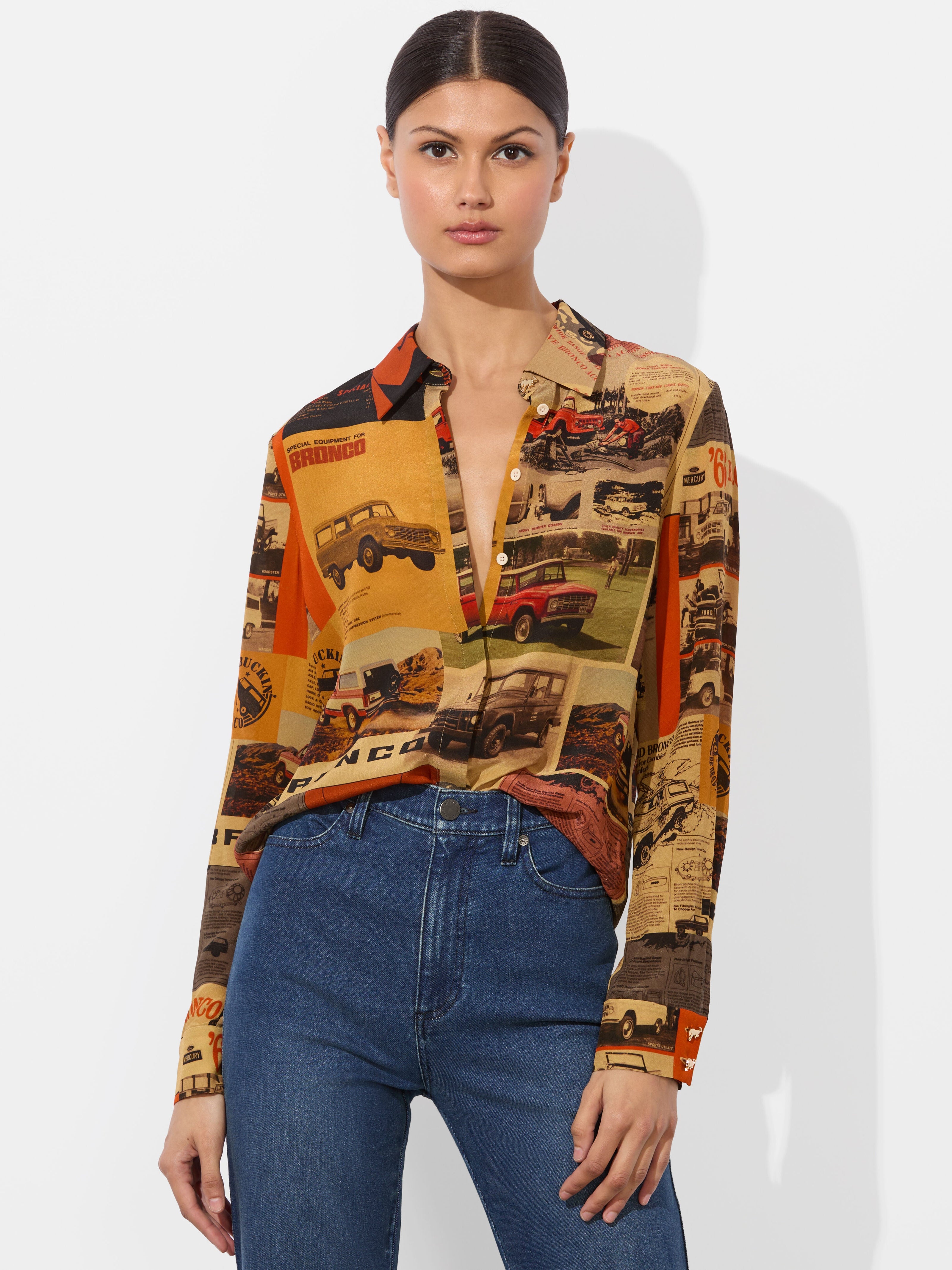 A+O X BRONCO WILLA TOP-ALICE + OLIVIA
