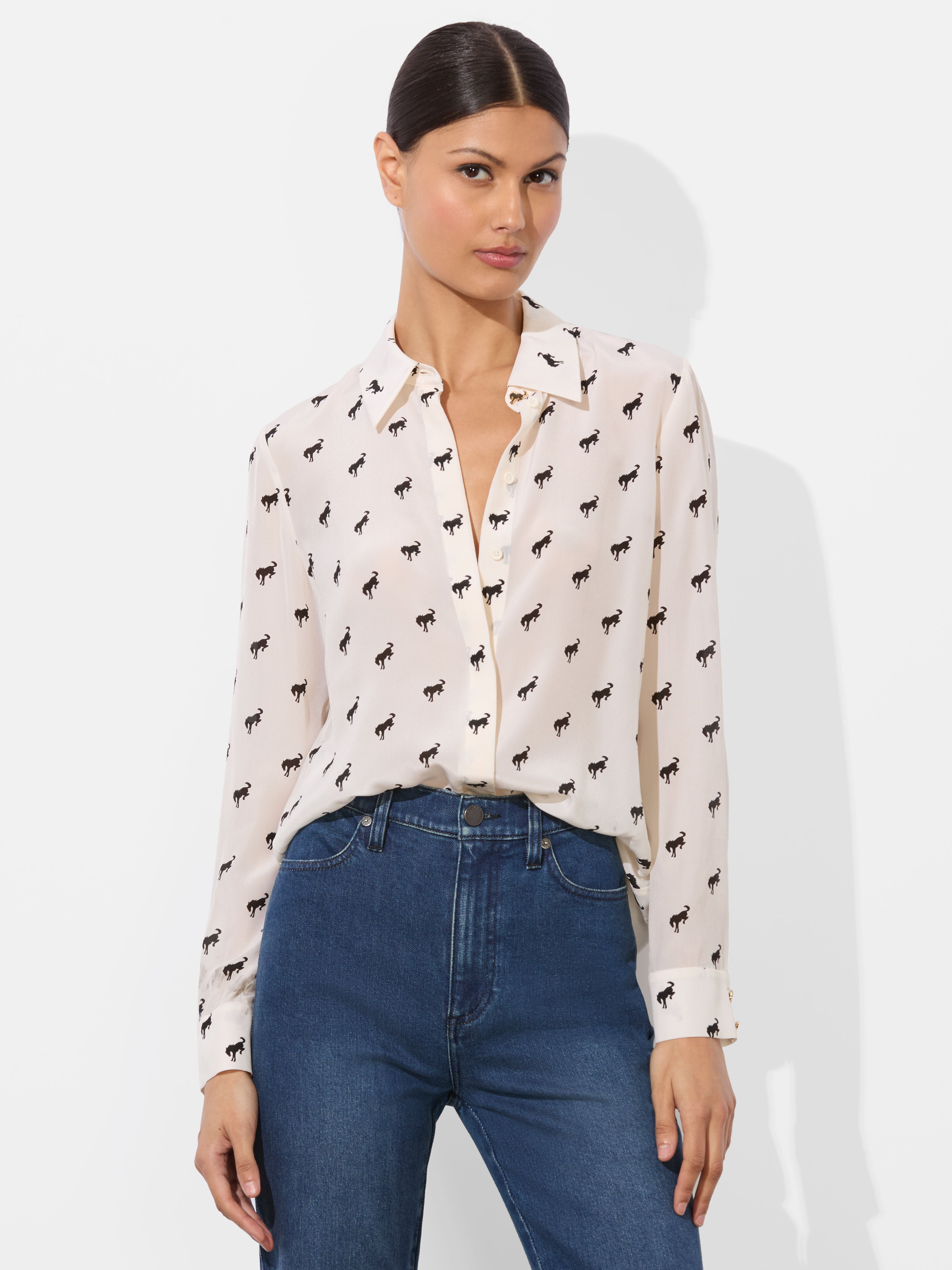 A+O X BRONCO WILLA TOP-ALICE + OLIVIA