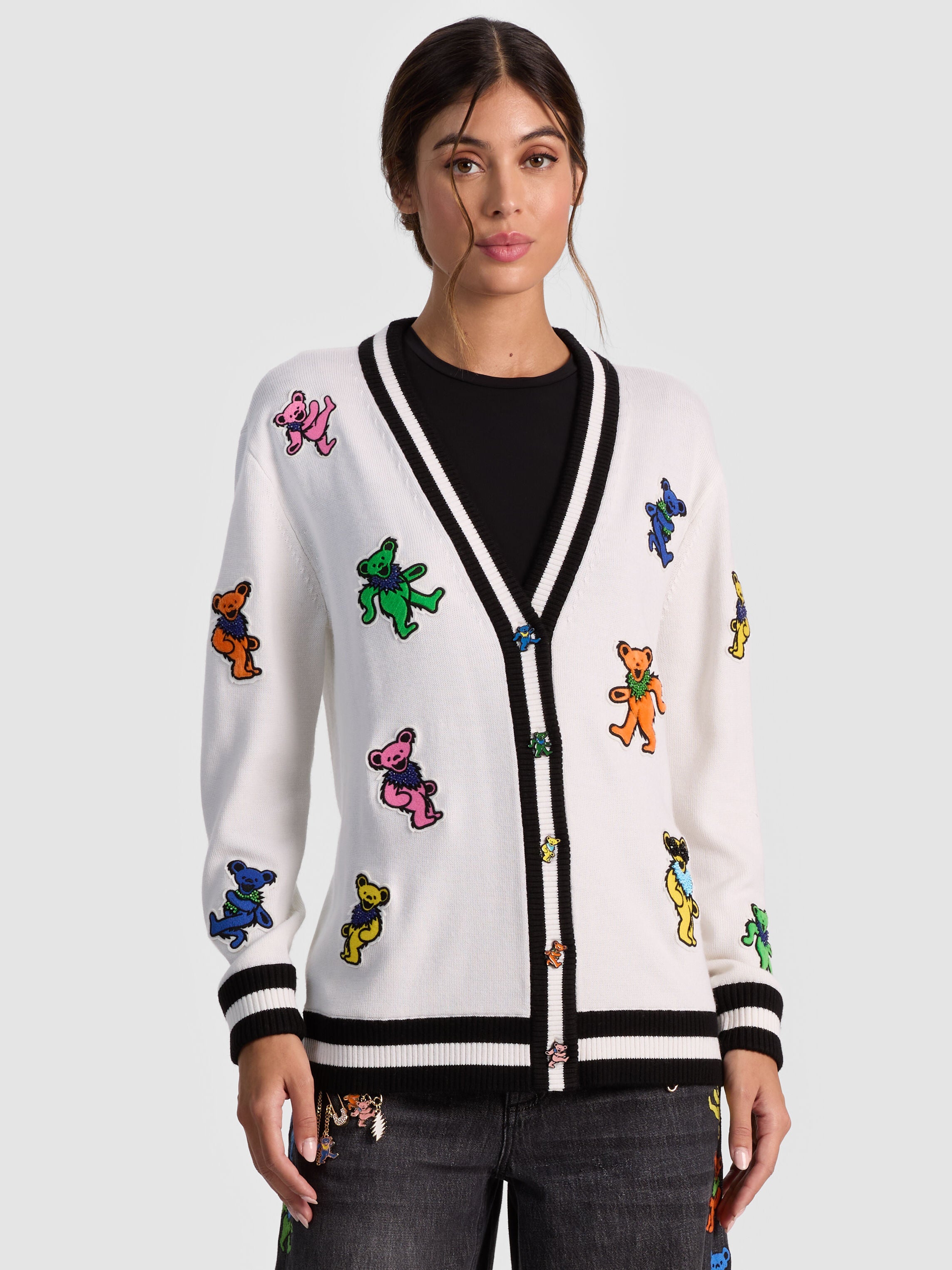 A+O X GRATEFUL DEAD BRADFORD CARDIGAN-ALICE + OLIVIA