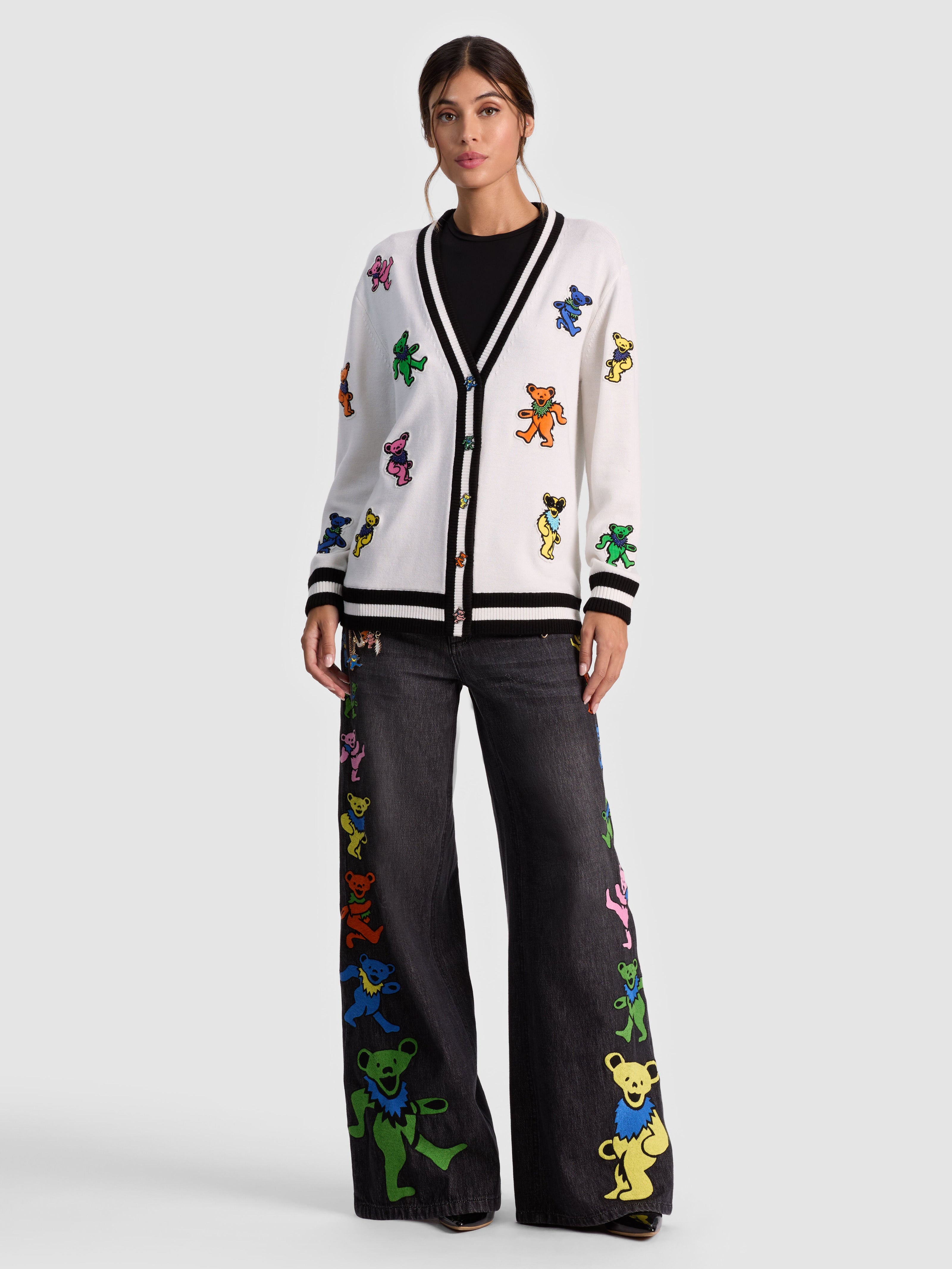 A+O X GRATEFUL DEAD BRADFORD CARDIGAN-ALICE + OLIVIA