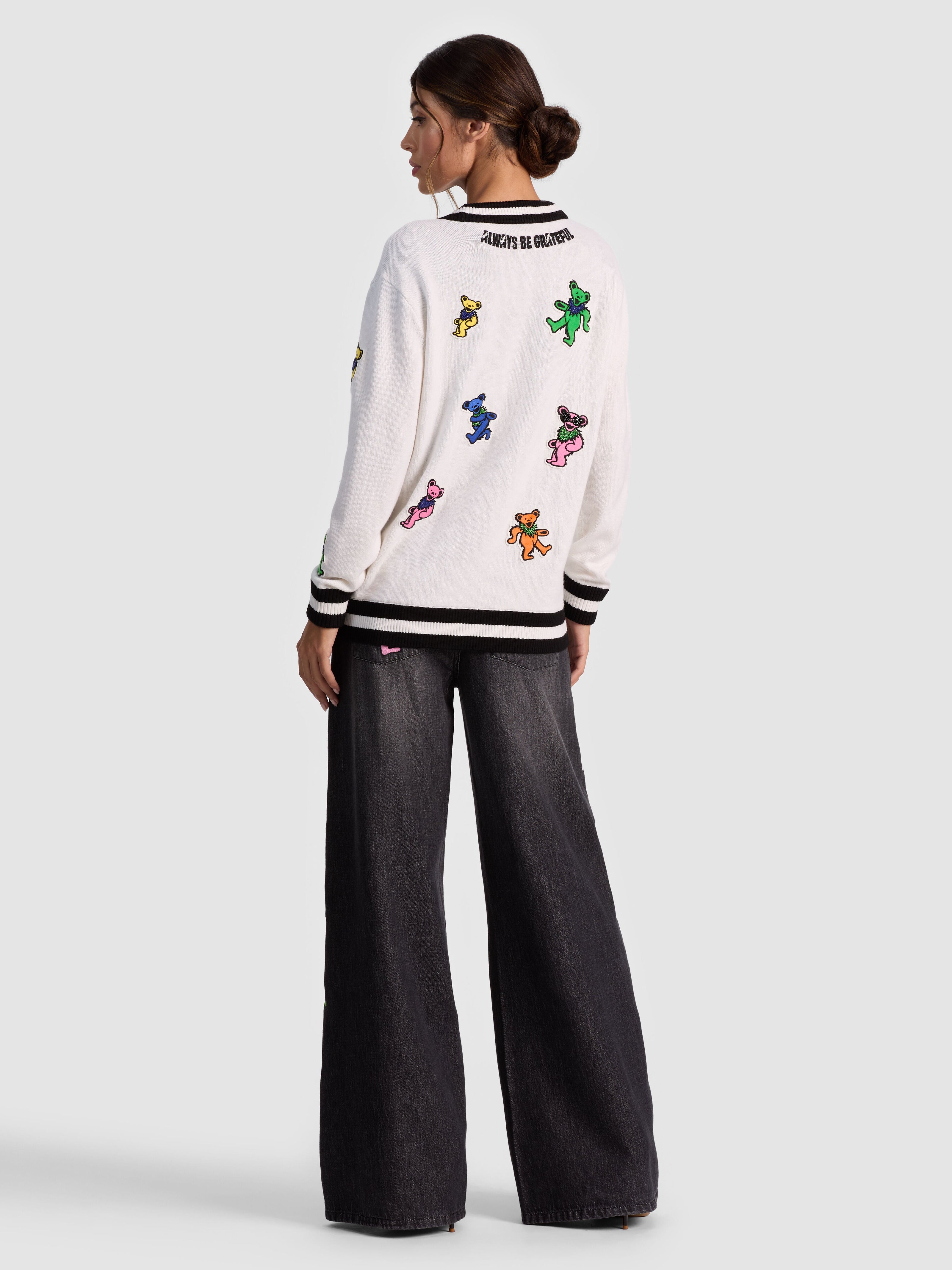 A+O X GRATEFUL DEAD BRADFORD CARDIGAN-ALICE + OLIVIA
