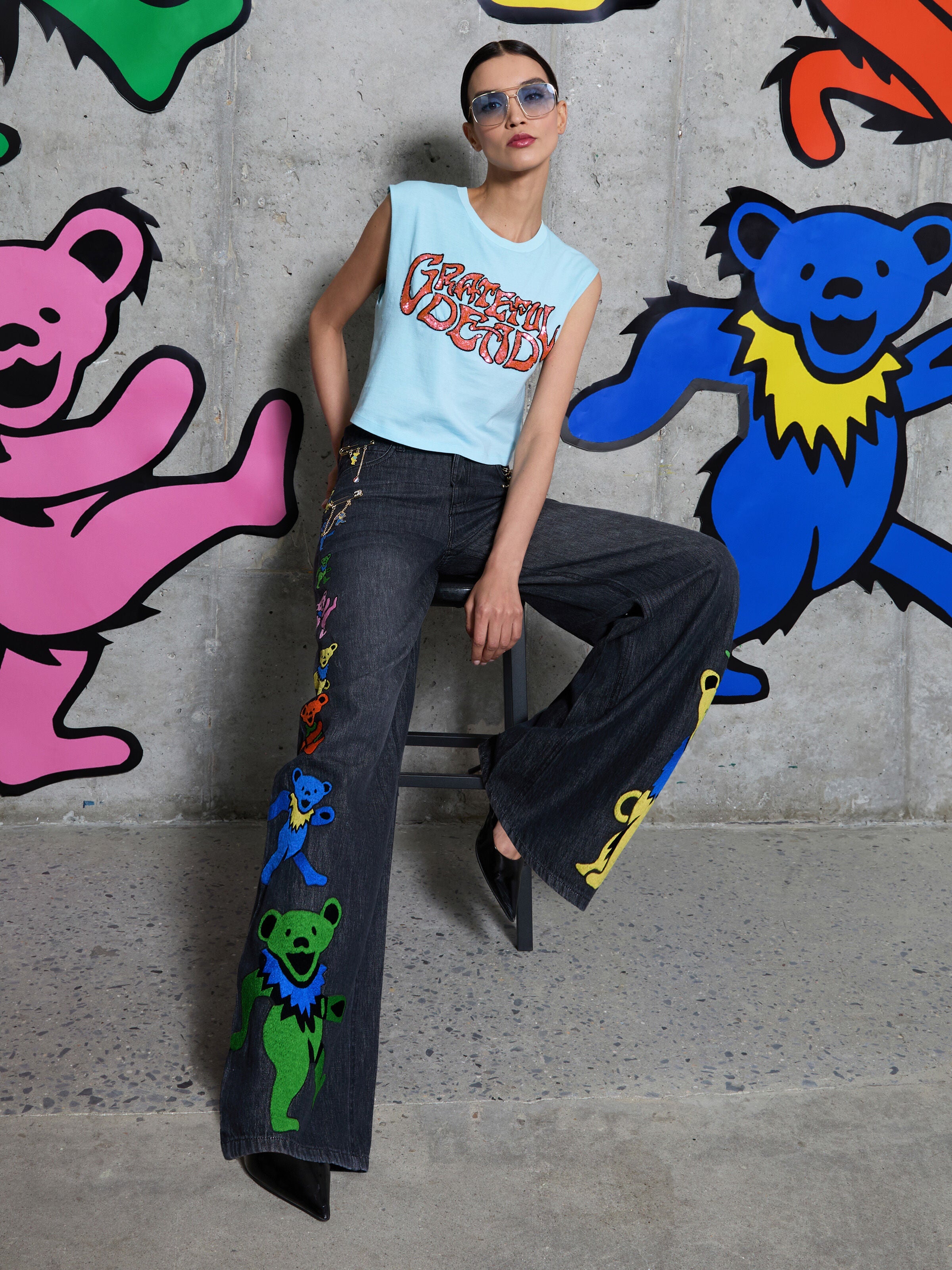 A+O X GRATEFUL DEAD MICAH MUSCLE TANK-ALICE + OLIVIA