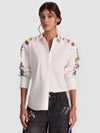 A+O X GRATEFUL DEAD DIMITRA BUTTON DOWN-ALICE + OLIVIA