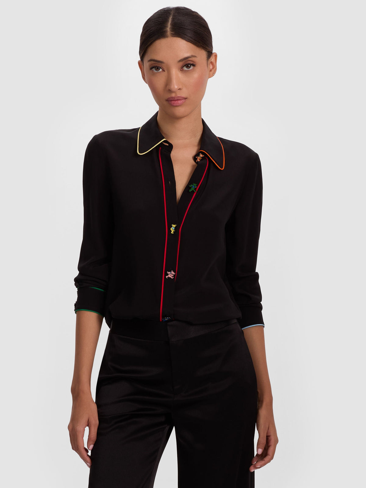 A+O X GRATEFUL DEAD WILLA BLOUSE-ALICE + OLIVIA