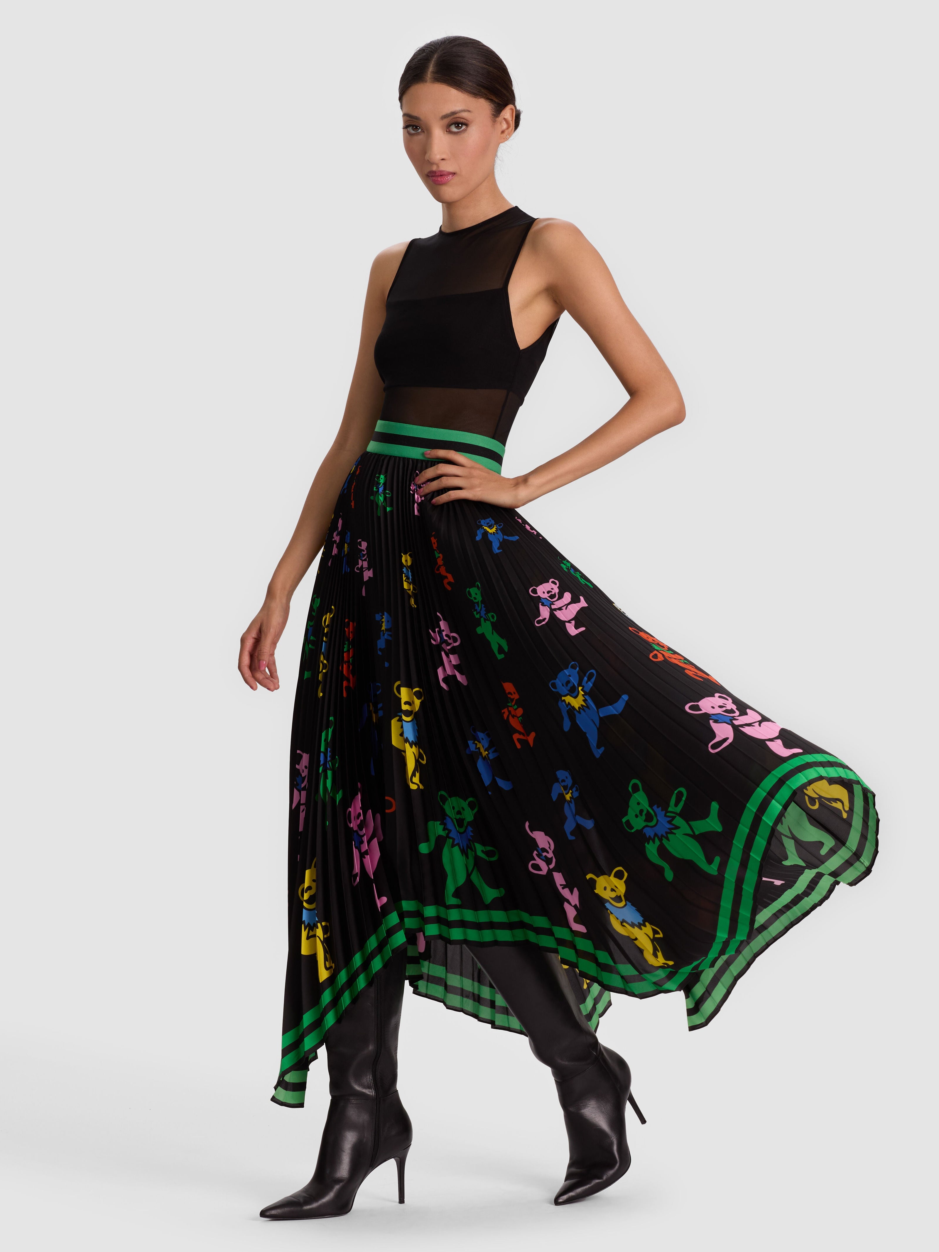 A+O X GRATEFUL DEAD KATZ MAXI SKIRT-ALICE + OLIVIA