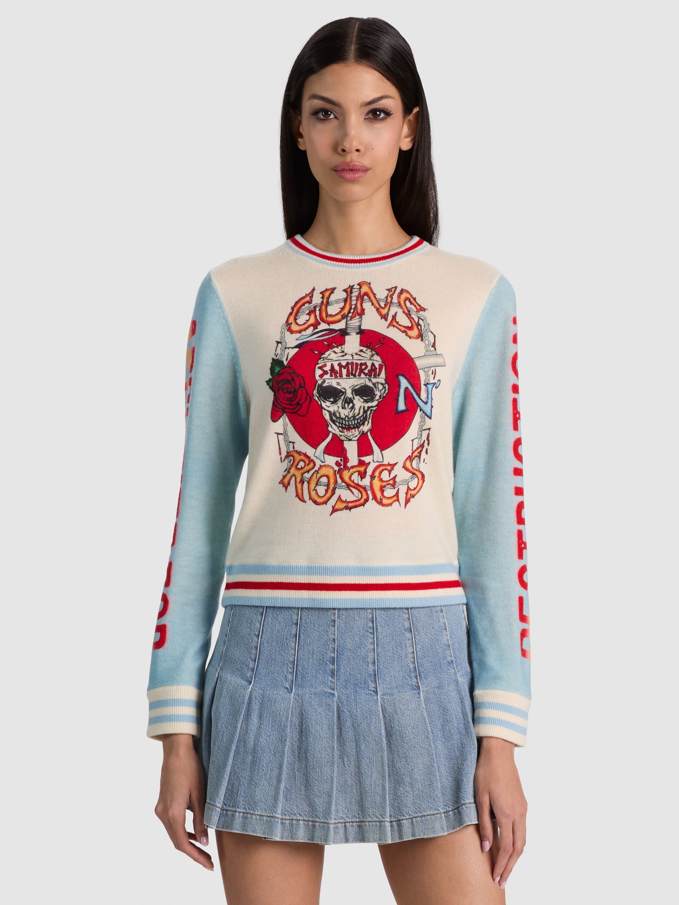 CAROLEE WOOL PRINTED PULLOVER-ALICE + OLIVIA