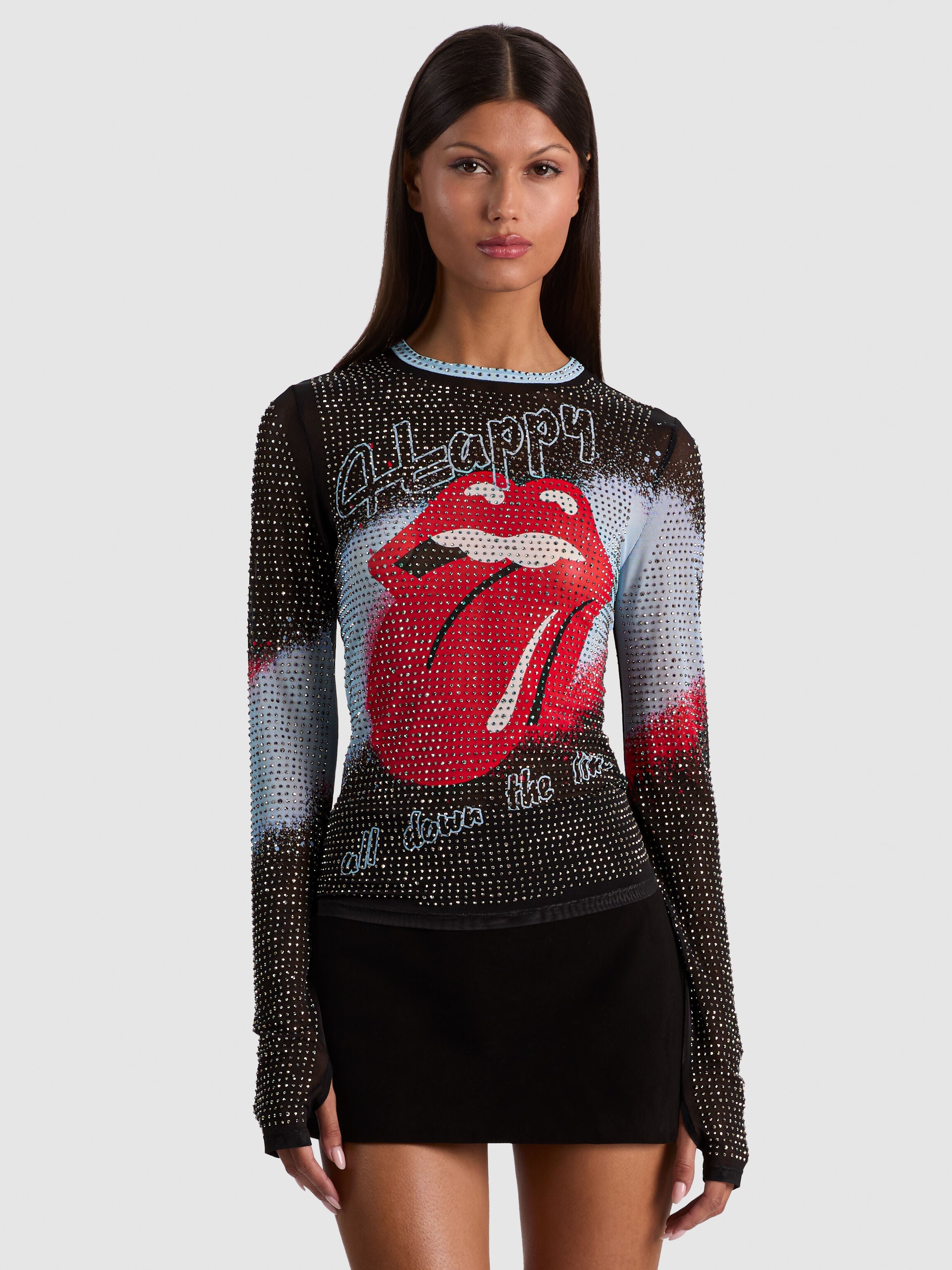 DELAINA EMBELLISHED TOP-ALICE + OLIVIA