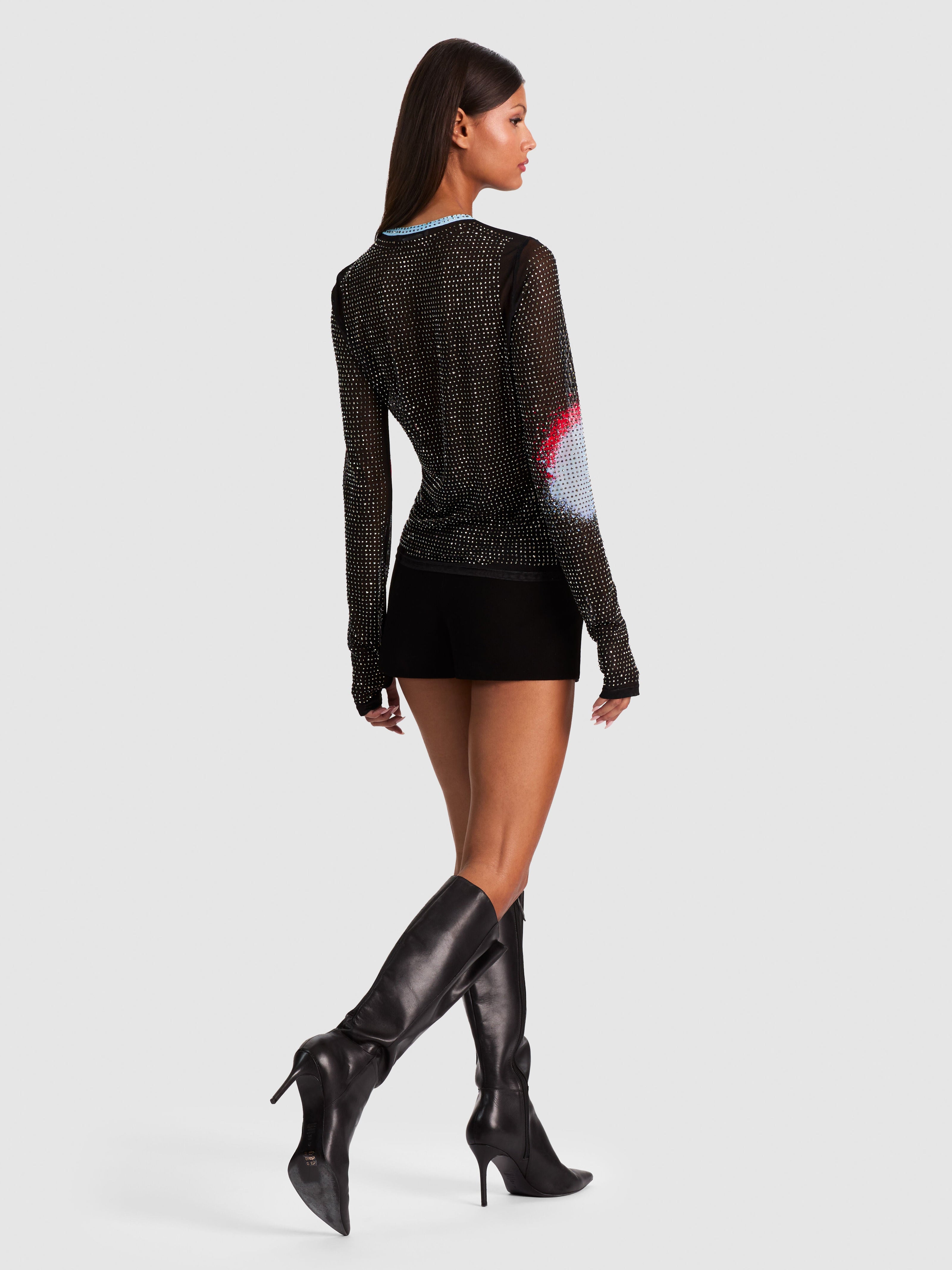DELAINA EMBELLISHED TOP-ALICE + OLIVIA