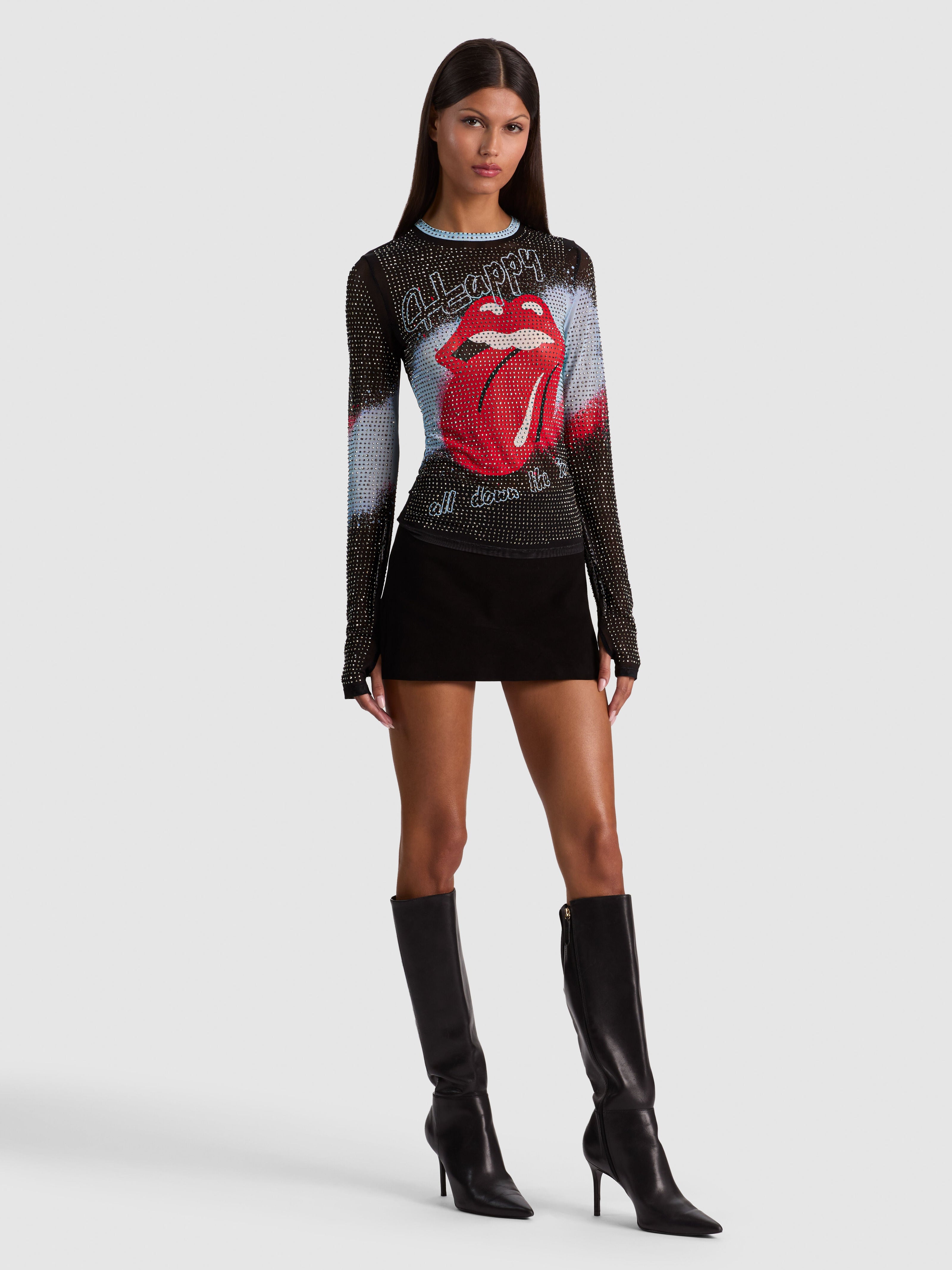DELAINA EMBELLISHED TOP-ALICE + OLIVIA
