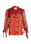 SHEILA BLOUSON SLV V NK TOP-ALICE + OLIVIA