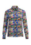 WILLA FEMINIST PLACKET TOP-ALICE + OLIVIA