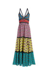 KAROLINA PANELED HLTR MAXI DRS-ALICE + OLIVIA