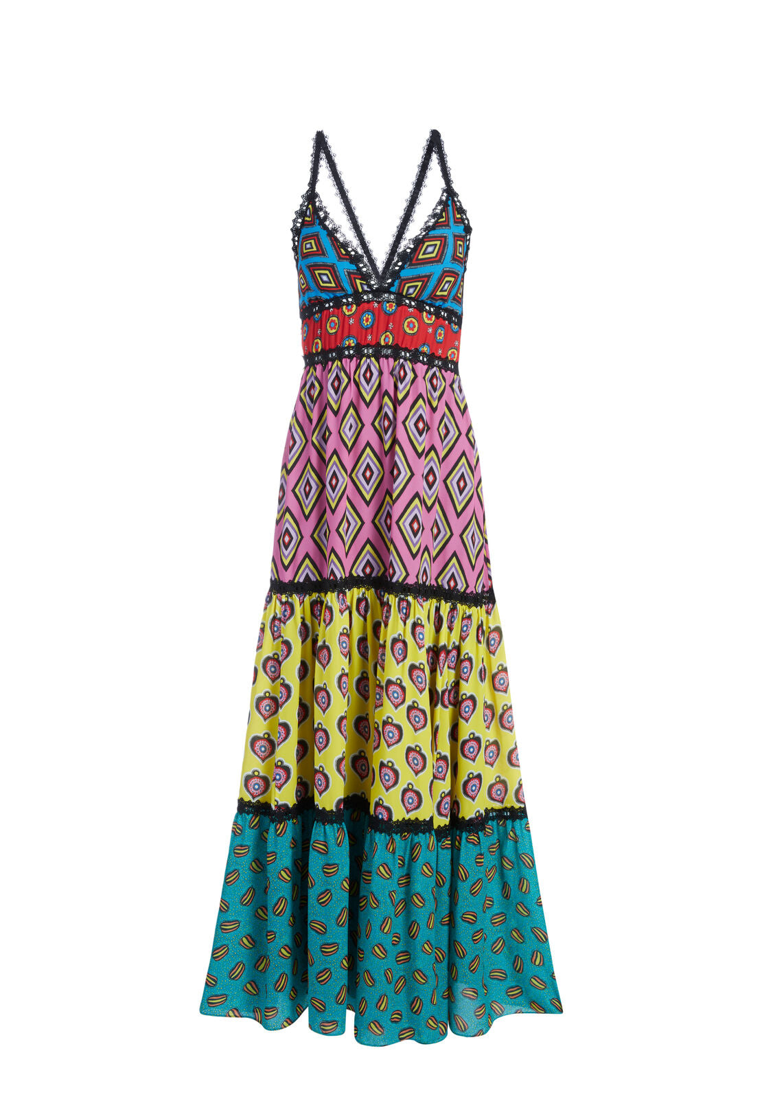 KAROLINA PANELED HLTR MAXI DRS-ALICE + OLIVIA