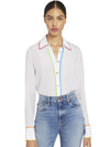 WILLA PAISLEY PLACKET TOP-ALICE + OLIVIA