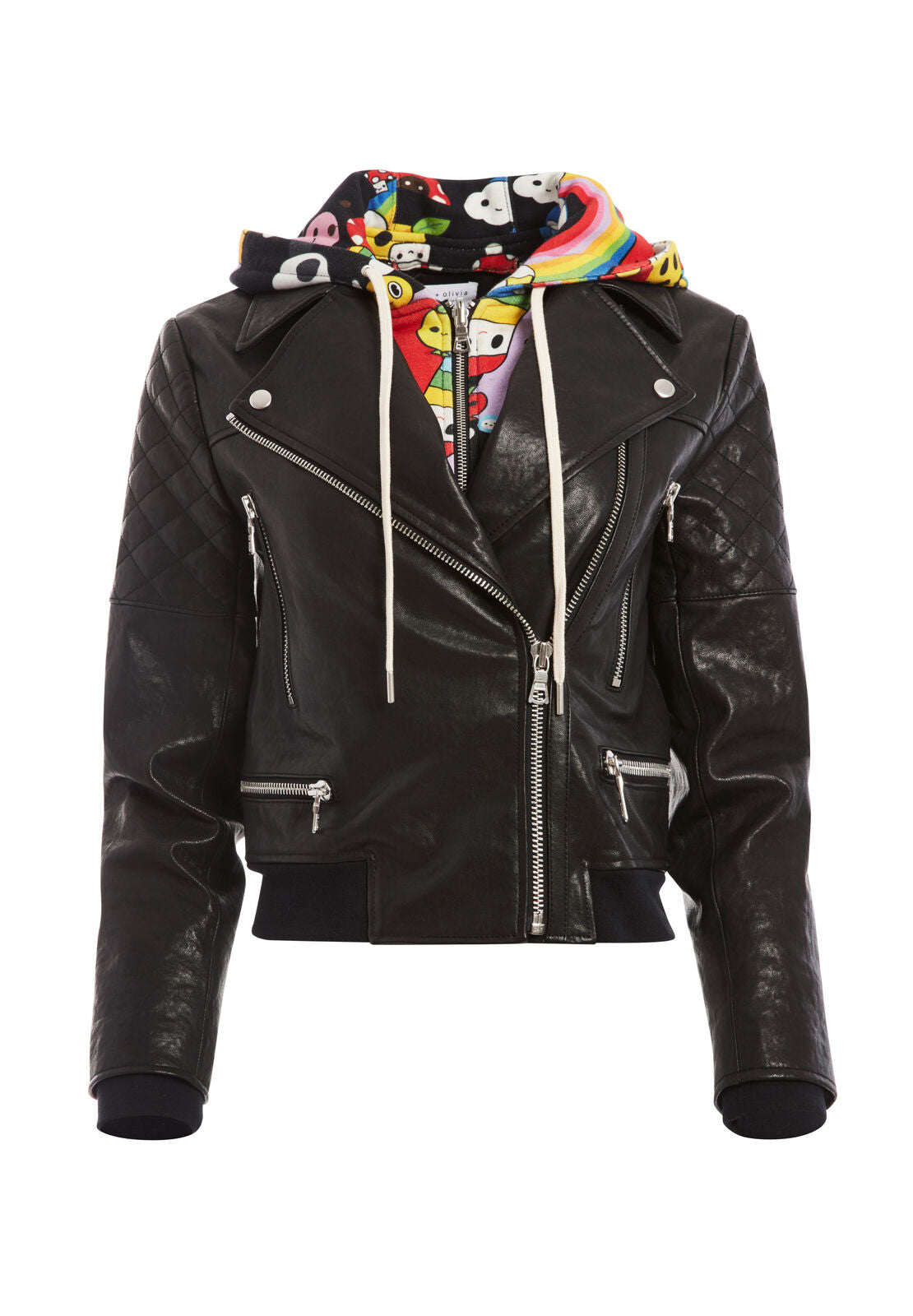 AVRIL HOODED COMBO JACKET-ALICE + OLIVIA