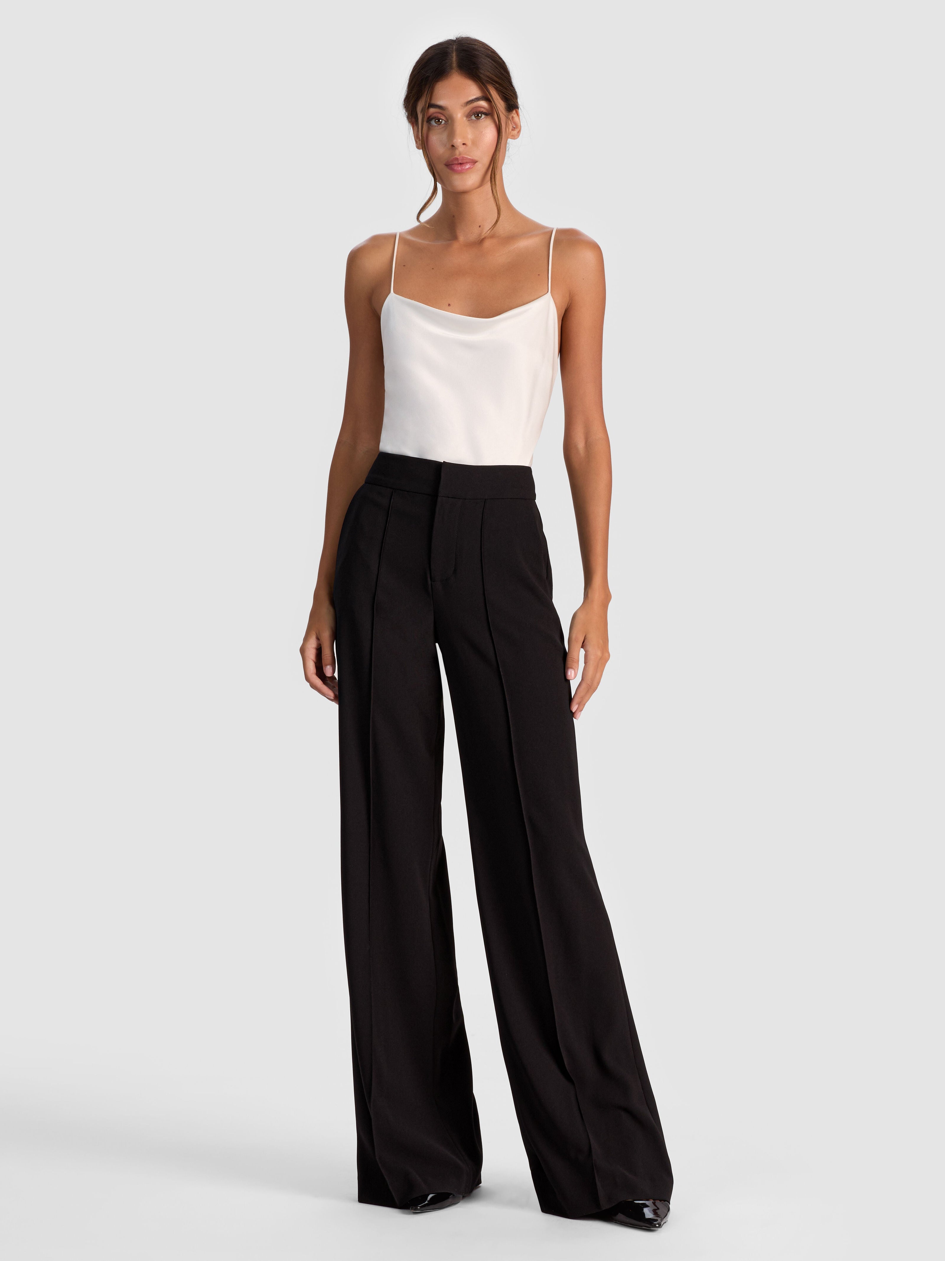 DYLAN HIGH WAISTED WIDE LEG PANT-ALICE + OLIVIA