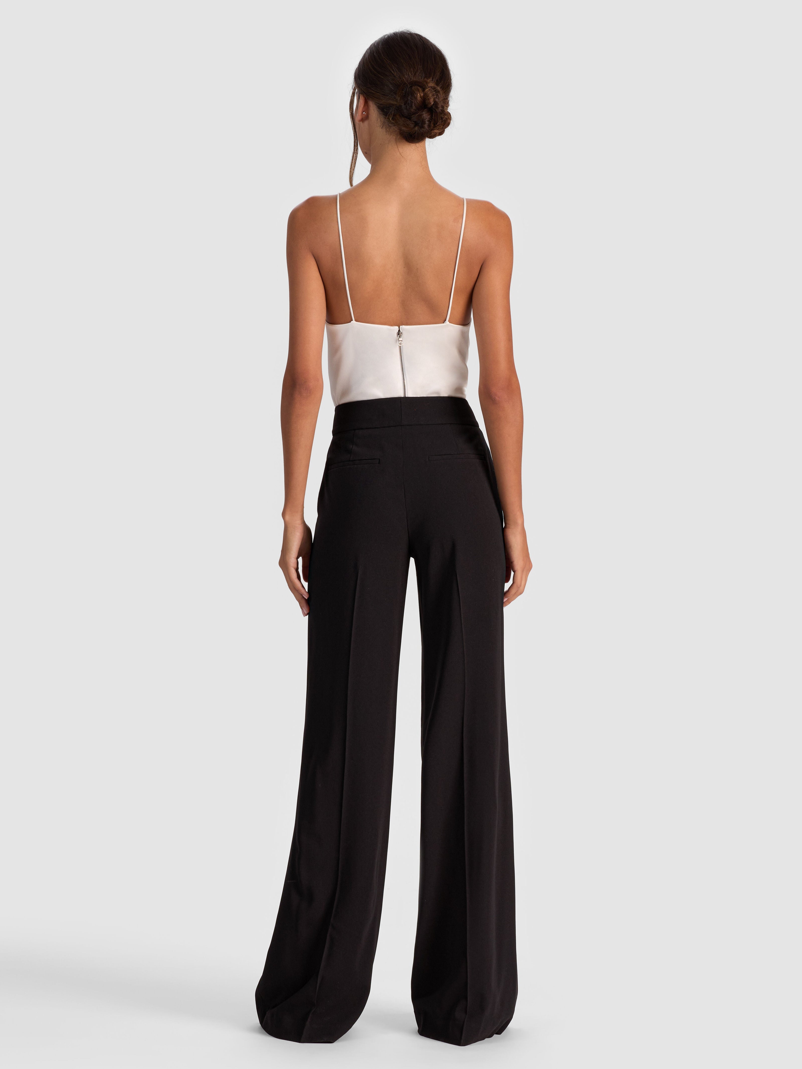 DYLAN HIGH WAISTED WIDE LEG PANT-ALICE + OLIVIA