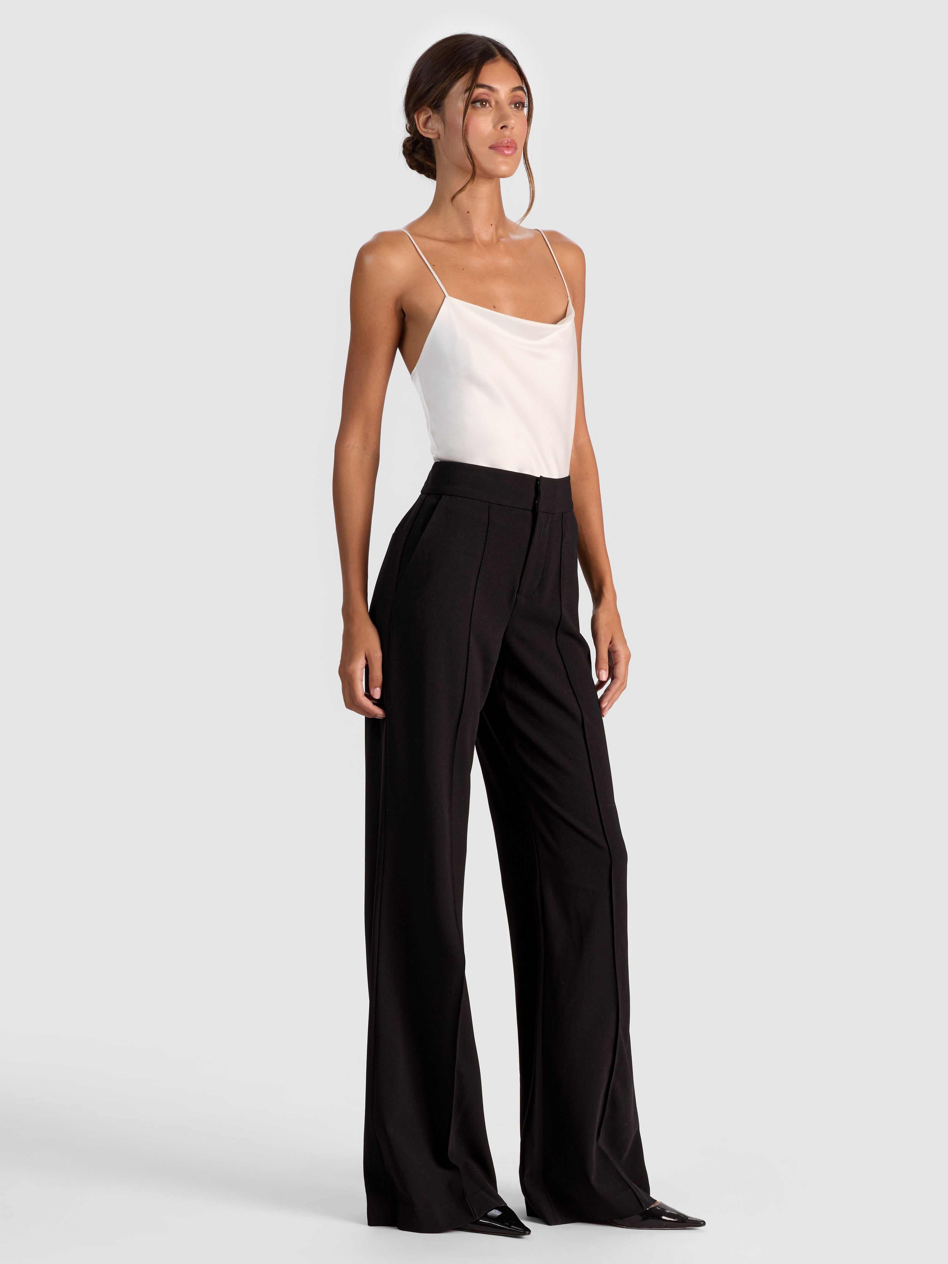 DYLAN HIGH WAISTED WIDE LEG PANT-ALICE + OLIVIA