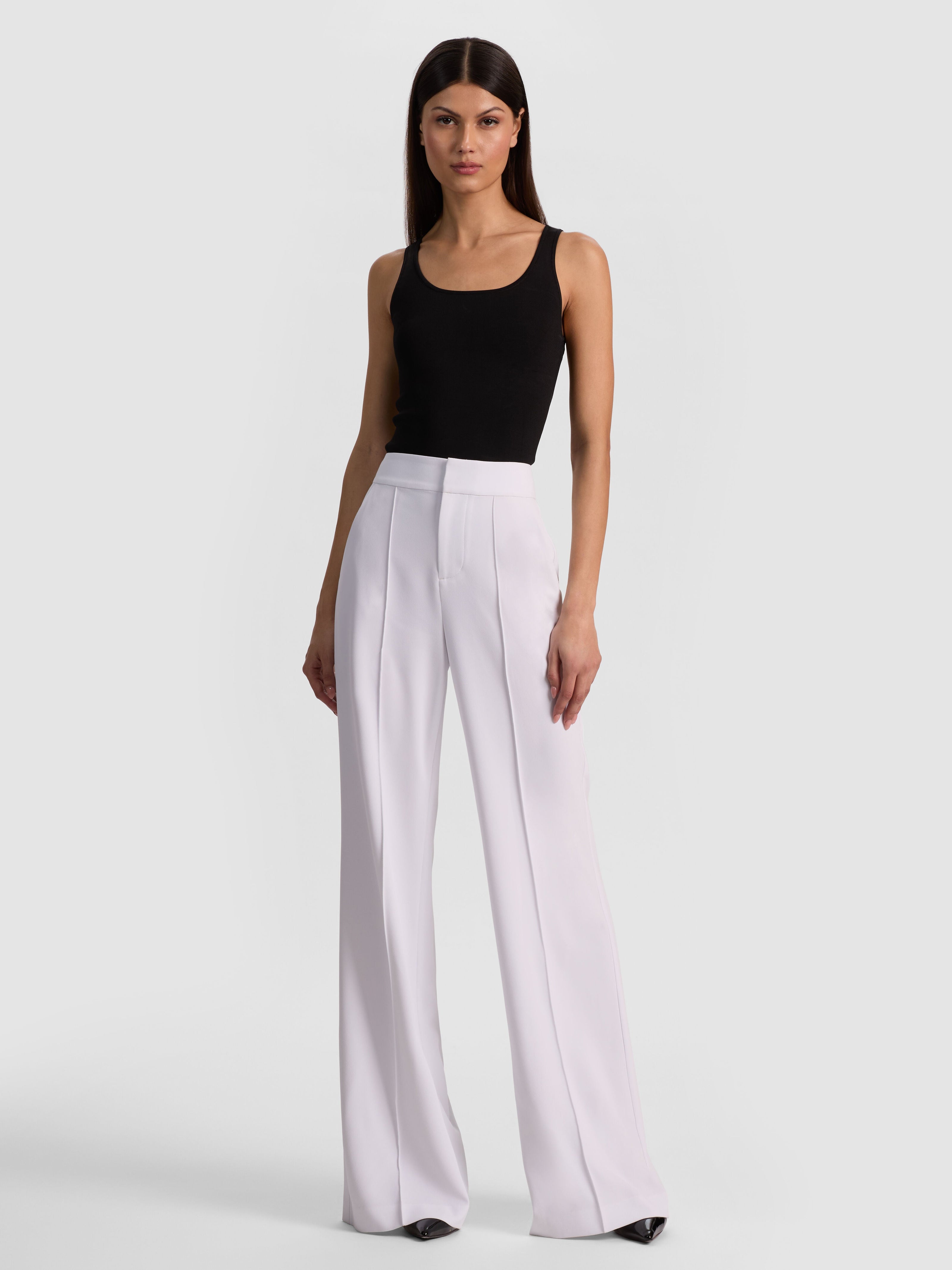 DYLAN HIGH WAISTED WIDE LEG PANT-ALICE + OLIVIA