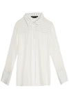 RUNIE BTN DWN W ZIP CUFFS-OFF WHITE/BLACK-ALICE + OLIVIA