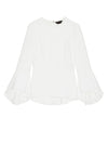 RUBY HIGH LOW PEPLUM TRMPT SLV-ALICE + OLIVIA