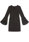 DORA FITTED DRS W TRUMPET SLVS-Black-ALICE + OLIVIA