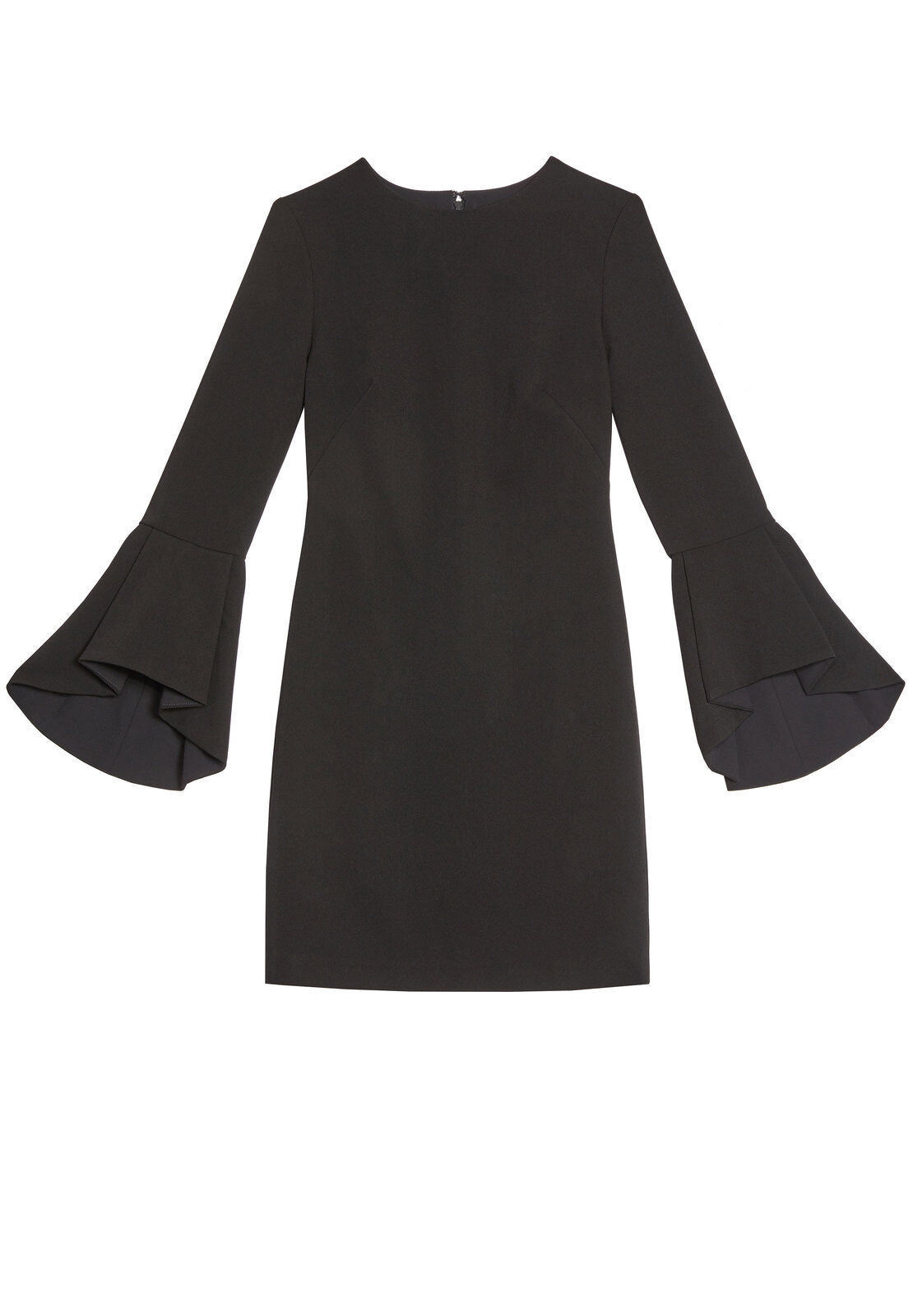 DORA FITTED DRS W TRUMPET SLVS-Black-ALICE + OLIVIA
