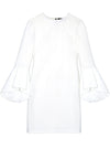 DORA FITTED DRS W TRUMPET SLVS-Black-ALICE + OLIVIA