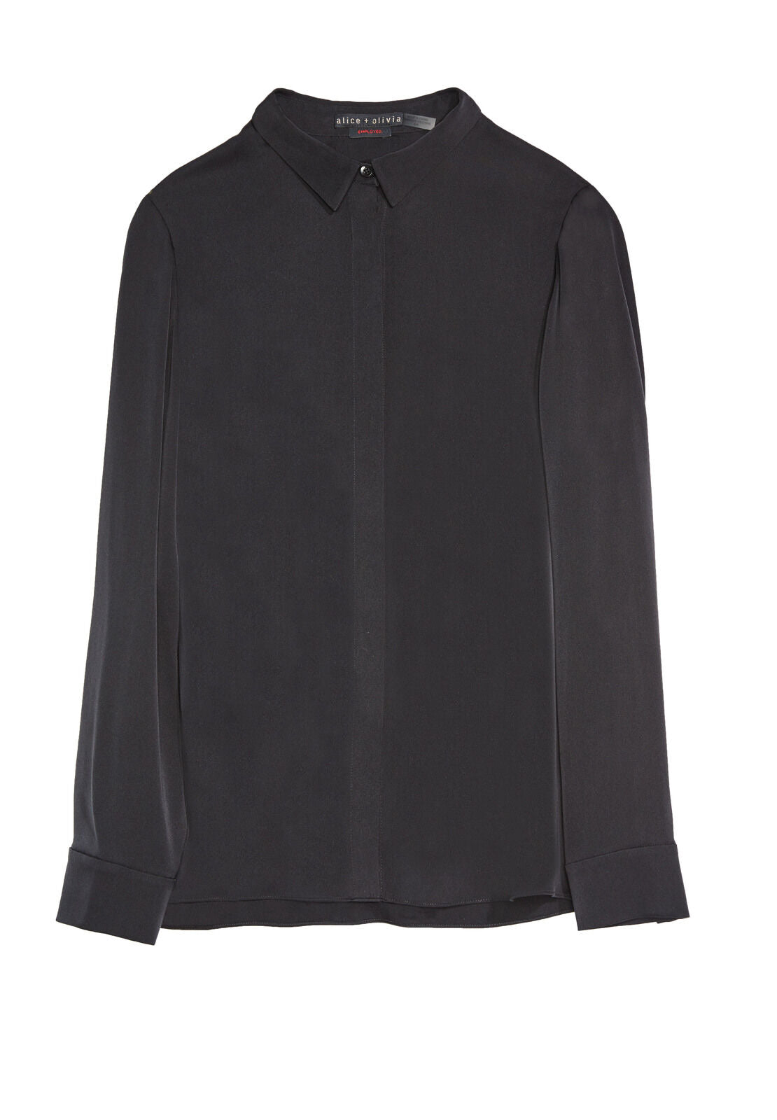WILLA SMALL COLLAR PLKT TOP-ALICE + OLIVIA