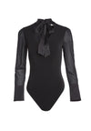CABELLA V NK BODYSUIT W TIE-ALICE + OLIVIA
