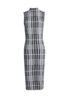 HANA BK ZIP MOCK NK SLVLSS DRS-BLACK/WHITE-ALICE + OLIVIA