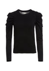 LIDIA GATHERED SLV CREW NK-ALICE + OLIVIA