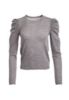 LIDIA GATHERED SLV CREW NK-ALICE + OLIVIA