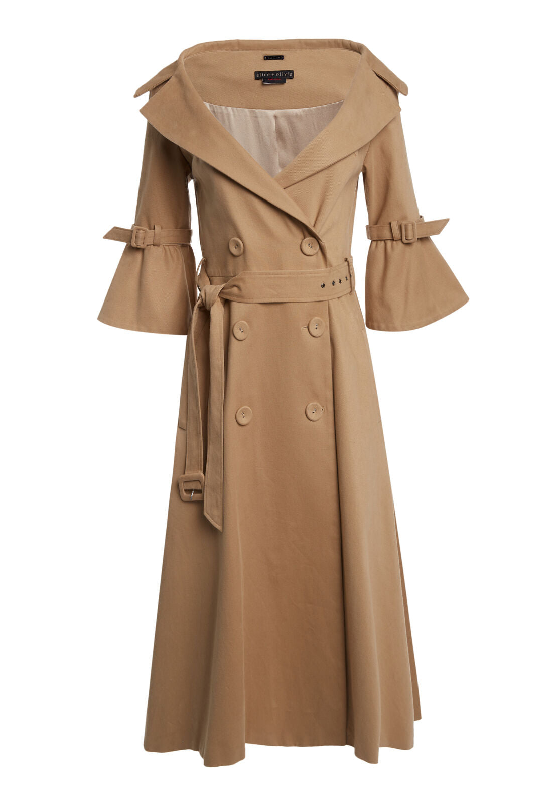 CARVER OPEN NK SS TRENCH COAT-ALICE + OLIVIA