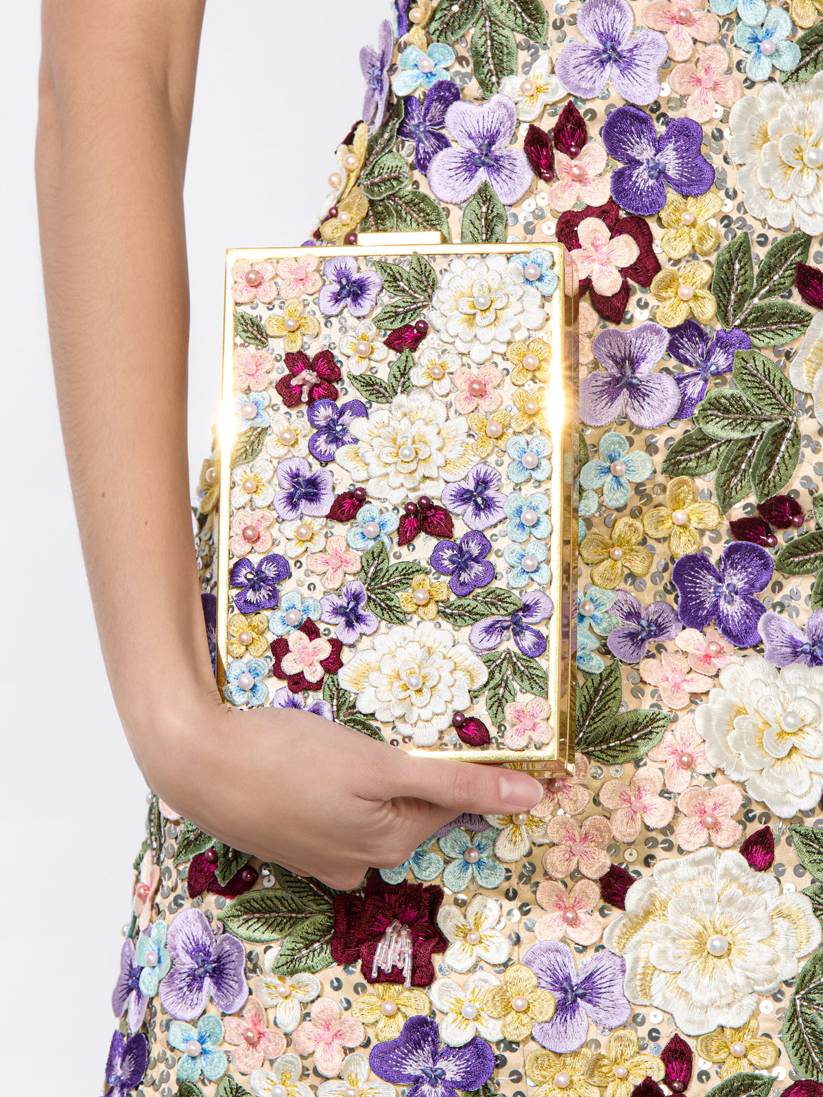 KAYLA EMBELLISHED CLUTCH-ALICE + OLIVIA