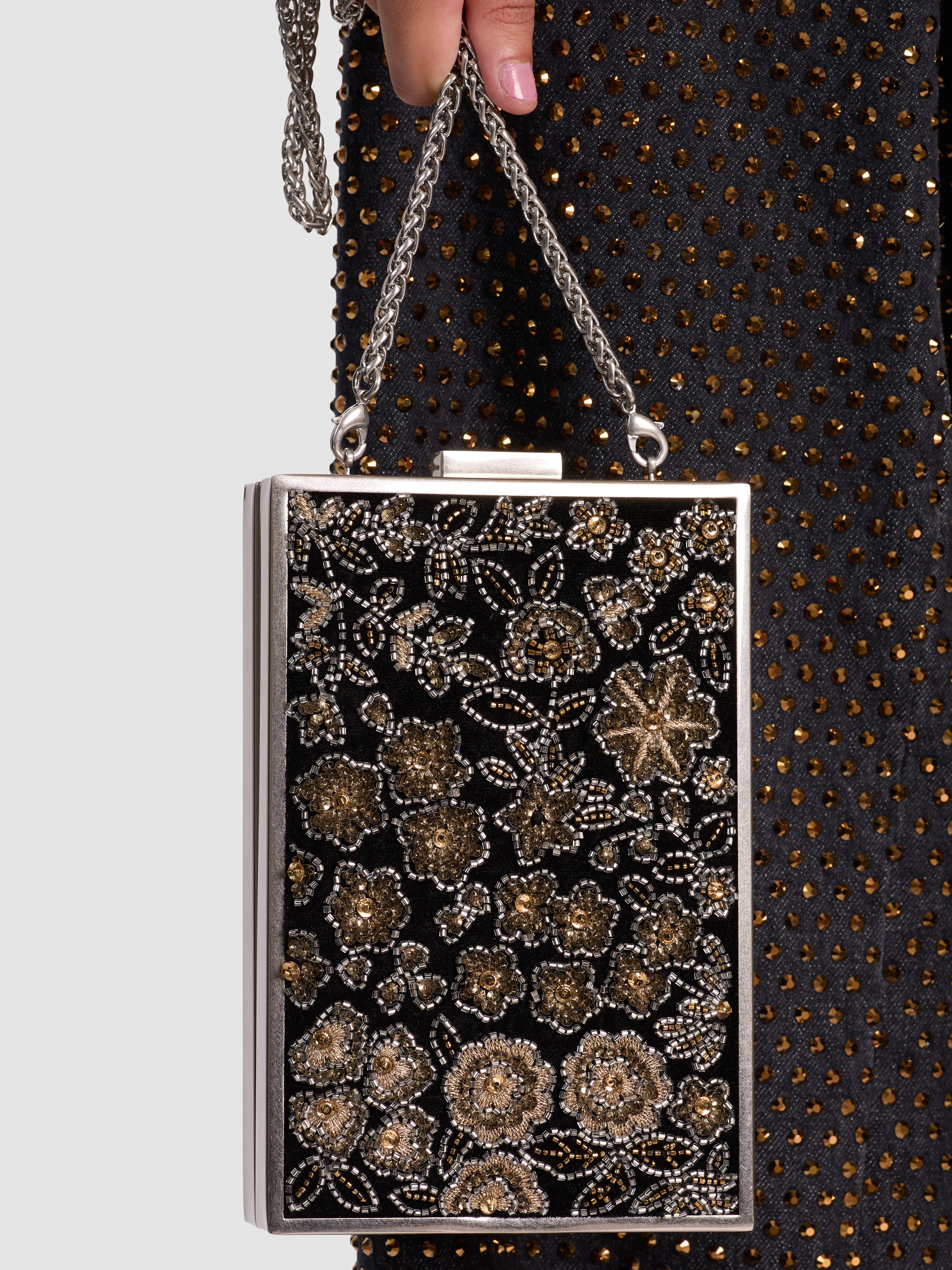 KAYLA EMBELLISHED  CLUTCH-ALICE + OLIVIA