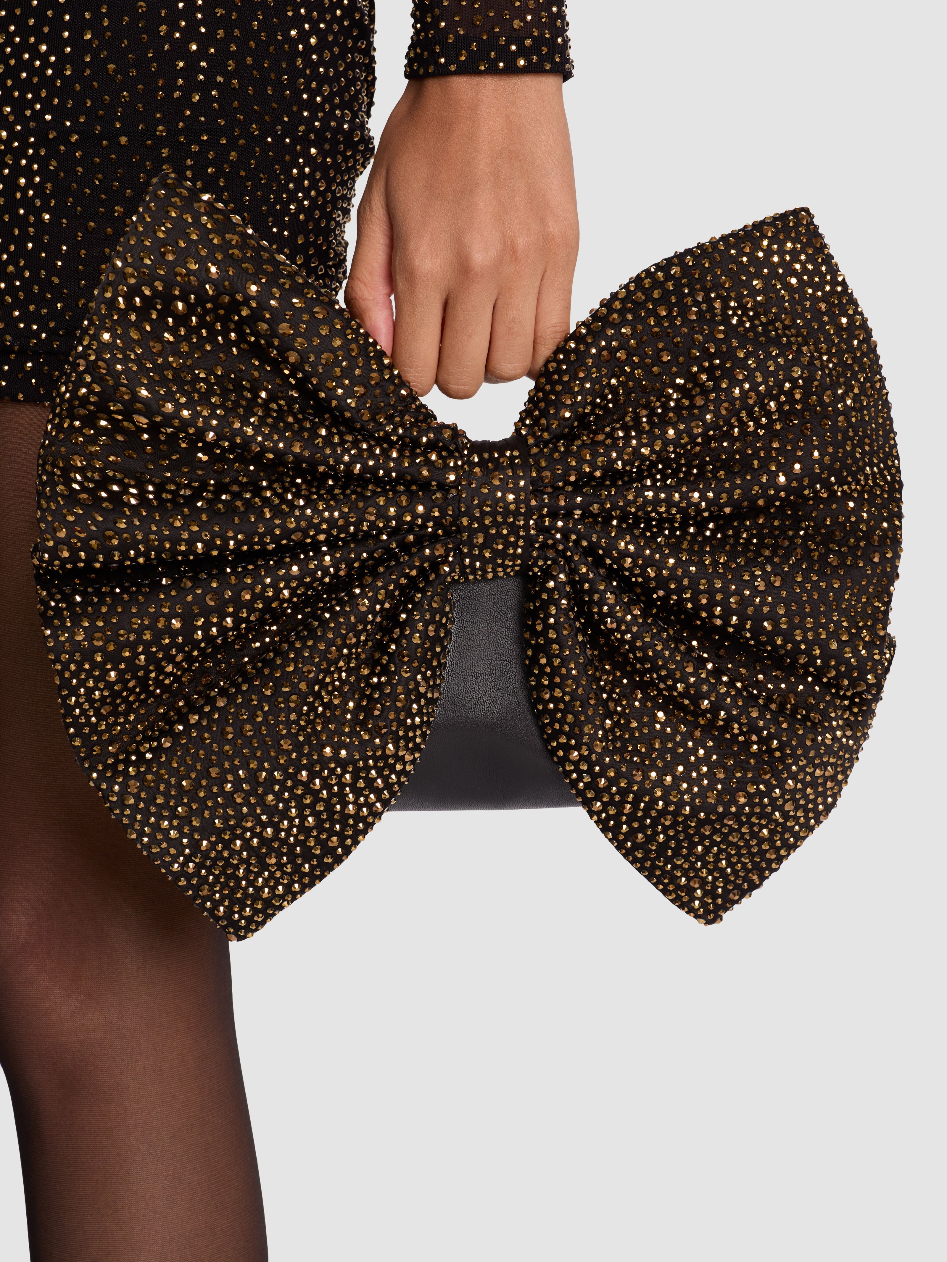 RAVEN EMBELLISHED BOW BAG-ALICE + OLIVIA