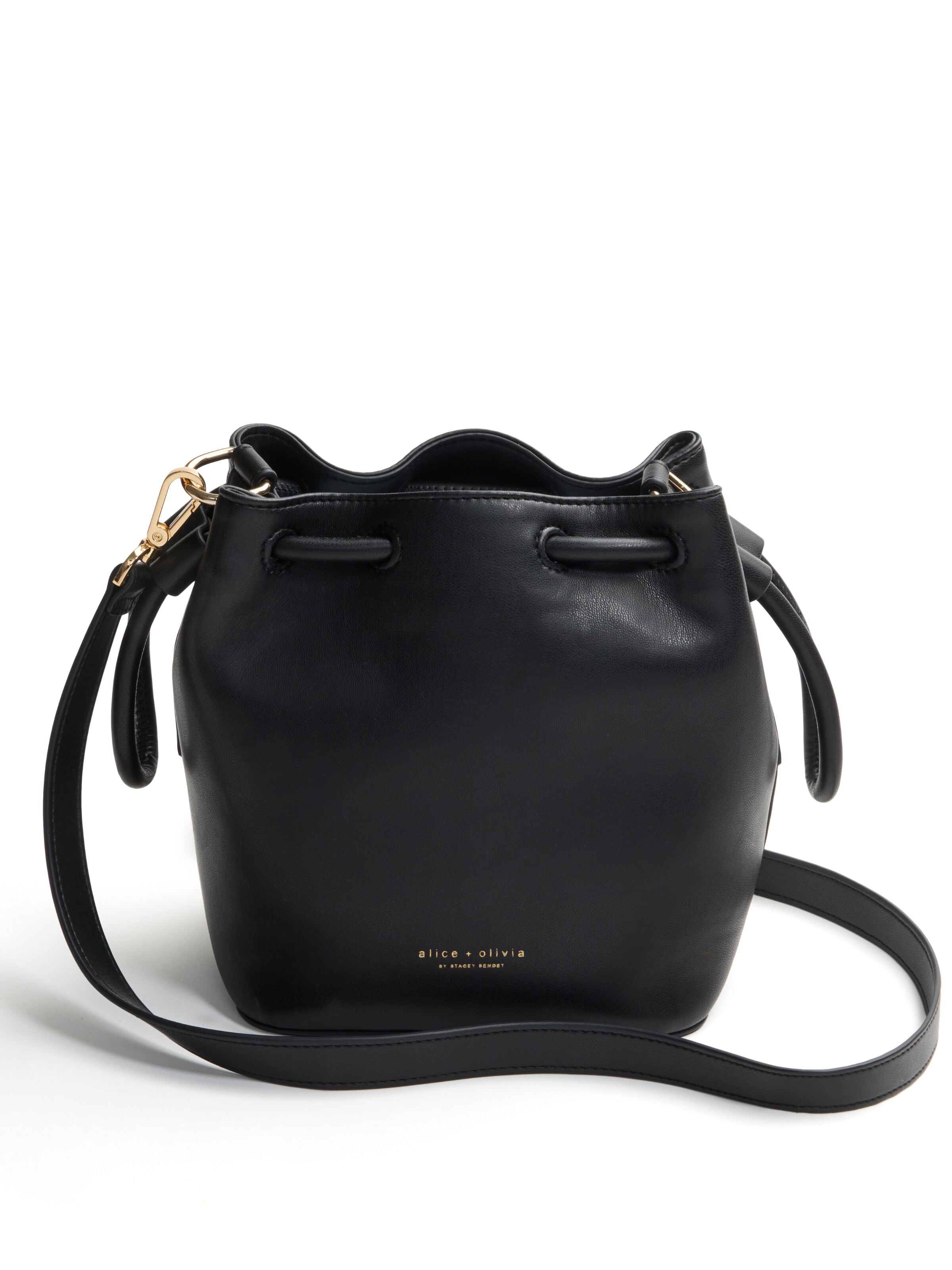 STACEFACE BUCKET BAG-BLACK/OFF WHITE MULTI-ALICE + OLIVIA