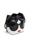 STACEFACE BUCKET BAG-BLACK/OFF WHITE MULTI-ALICE + OLIVIA