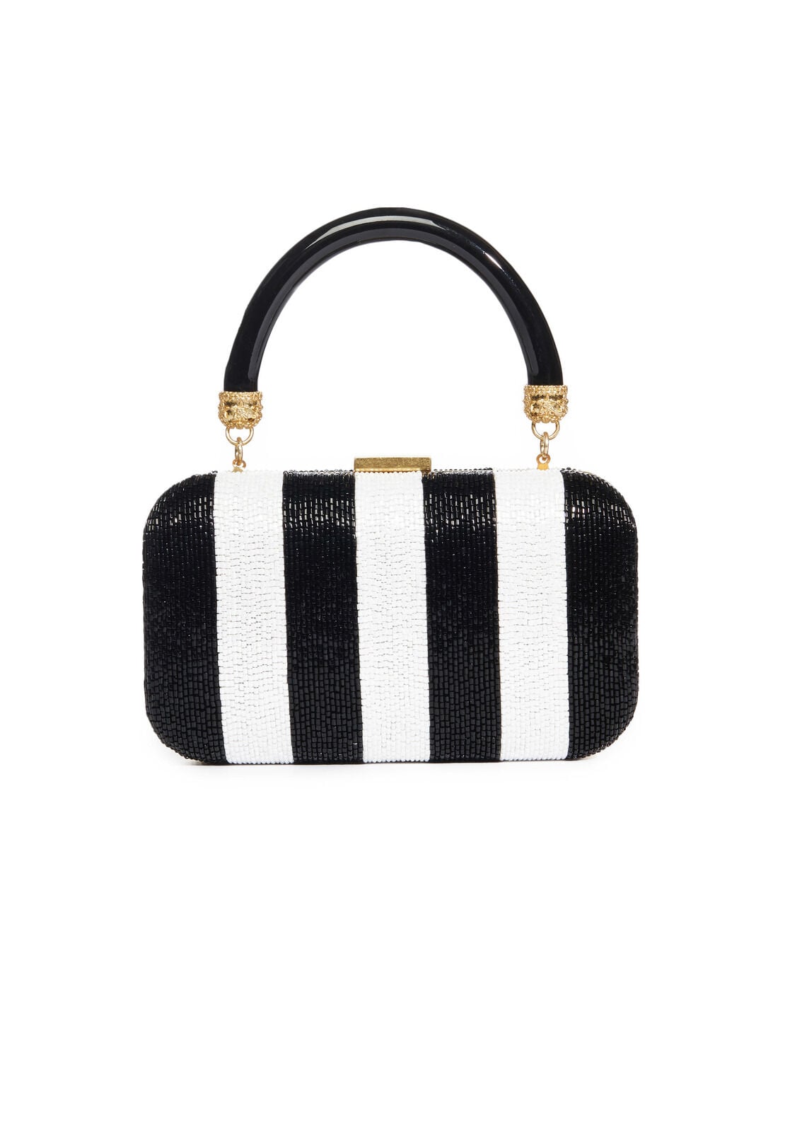 SHIRLEY EMB STRIPES LG CLUTCH