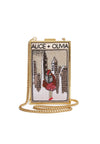 SOPHIA VNTG STC NWYRK NS CLTCH-ALICE + OLIVIA