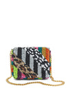 FAYE EMBELL SQUARE FLAP CLUTCH-ALICE + OLIVIA