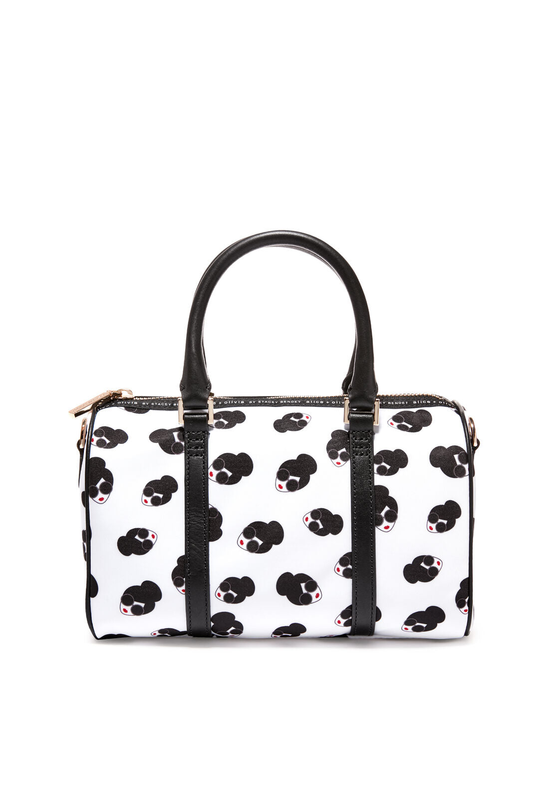 NINA SML PRINTED NYLON GYM BAG-STACEY FACE-ALICE + OLIVIA