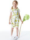 A+O x DOTTY DUNGAREES OVERALL SHORTS-ALICE + OLIVIA