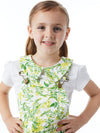 A+O x DOTTY DUNGAREES PETER PAN COLLAR TOP-ALICE + OLIVIA