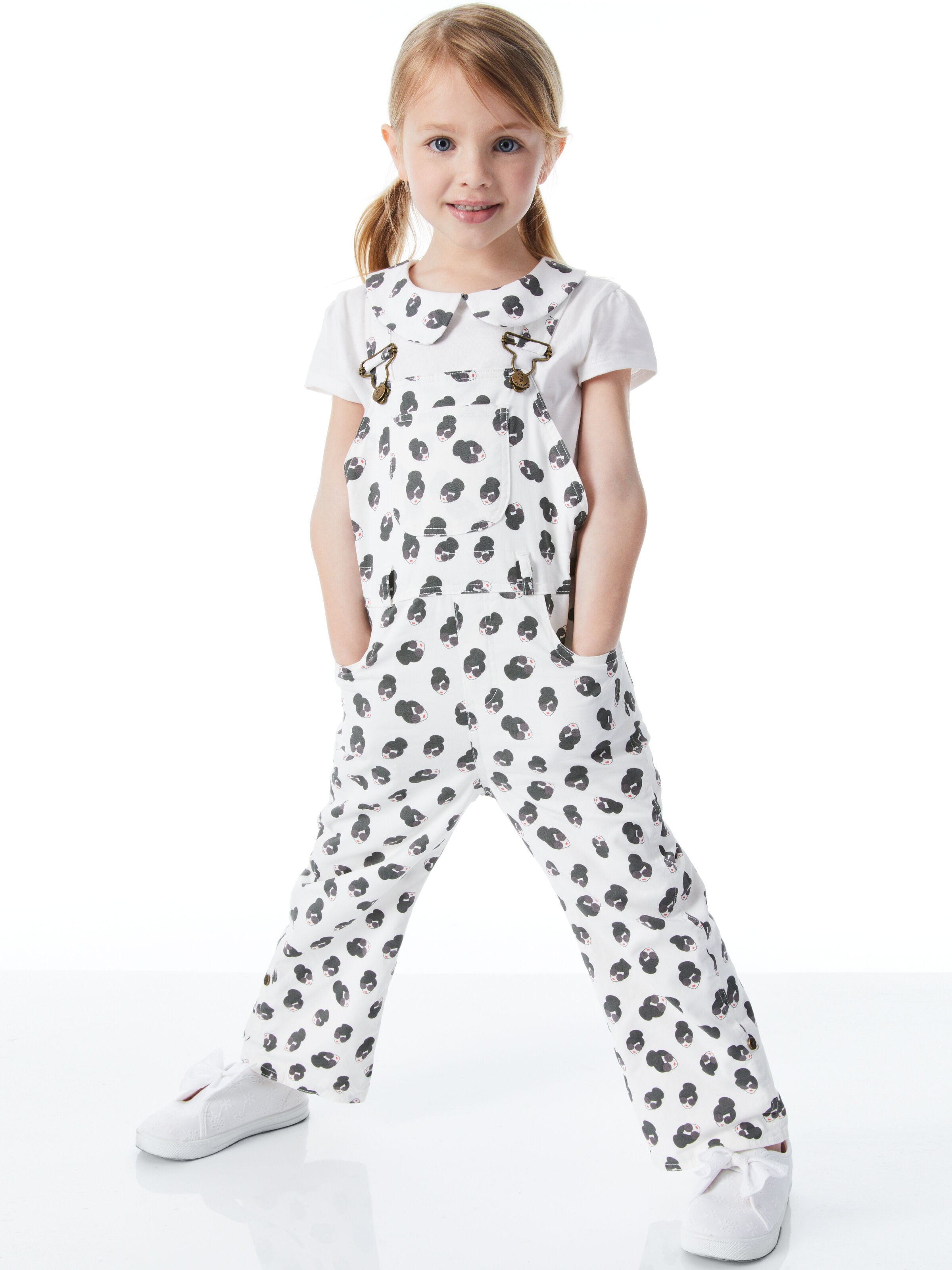 A+O x DOTTY DUNGAREES OVERALLS-ALICE + OLIVIA