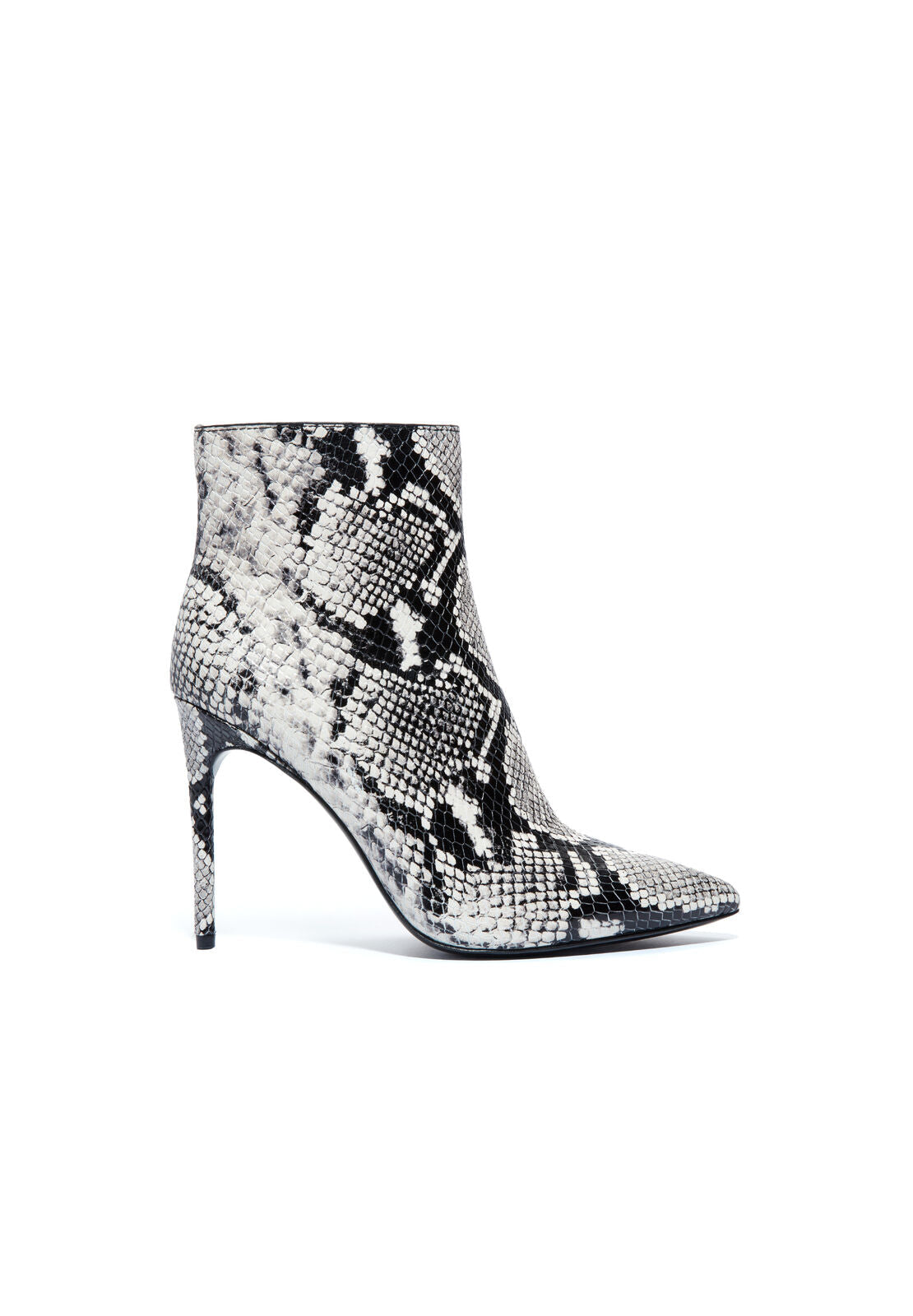 CELYN SNAKE SKIN BOOTIE-BLACK/WHITE-ALICE + OLIVIA